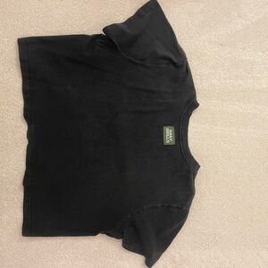 Daily Drills Black Cropped T-Shirt